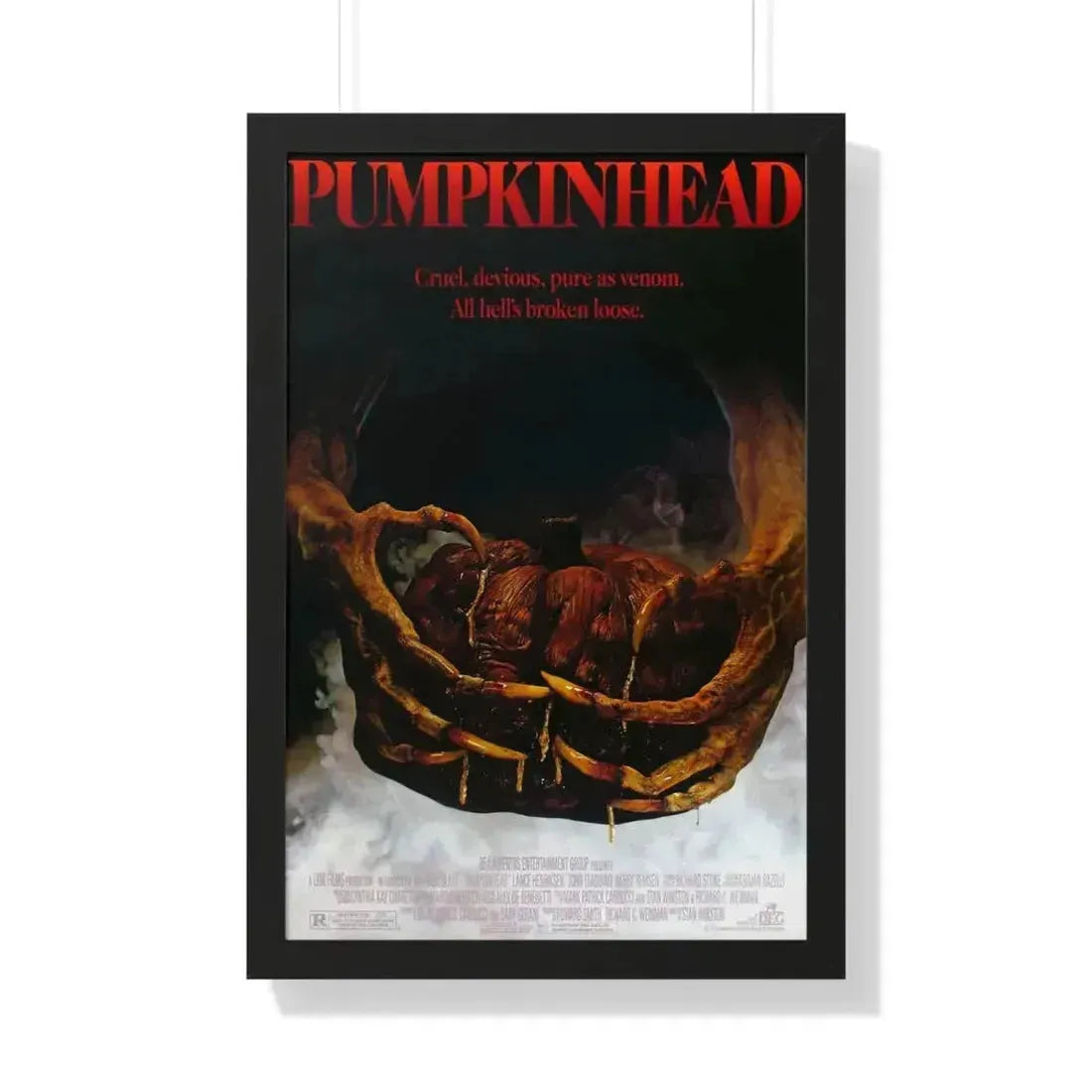 PUMPKINHEAD 1988 - Framed Movie Poster 20" x 30" Black - The Sticker Space