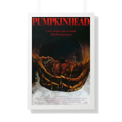 PUMPKINHEAD 1988 - Framed Movie Poster 20" x 30" White - The Sticker Space