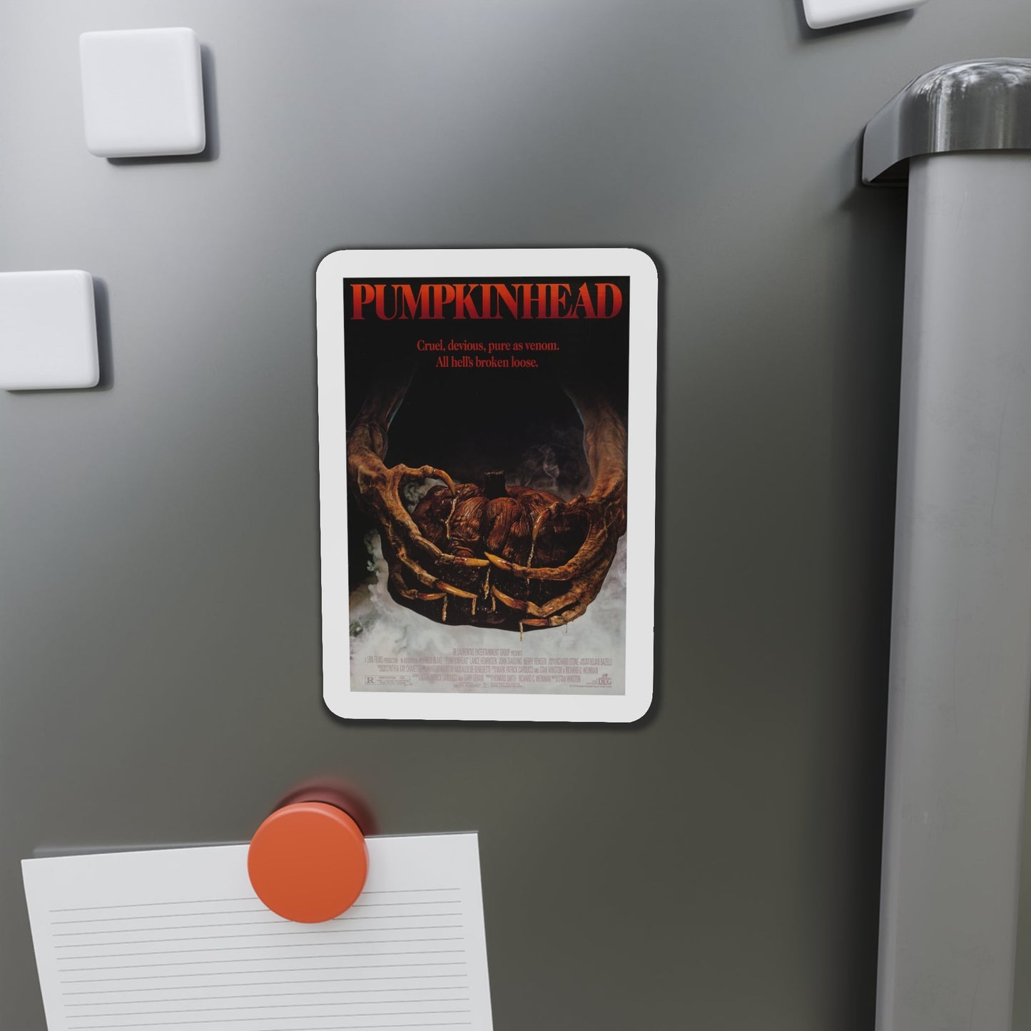 Pumpkinhead 1988 Movie Poster Die-Cut Magnet-The Sticker Space