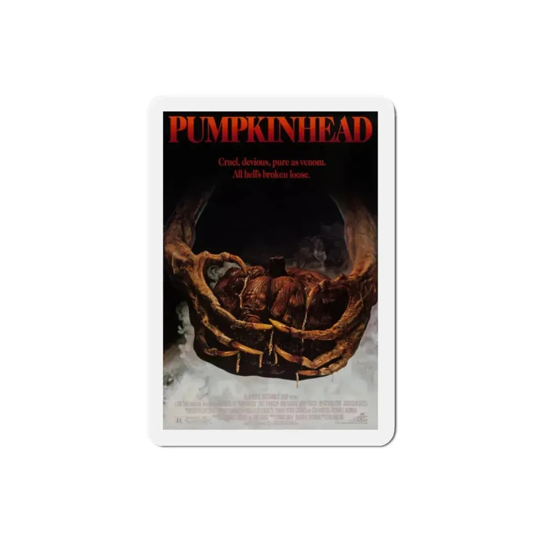 Pumpkinhead 1988 Movie Poster Refrigerator Magnet 2 Inch - The Sticker Space