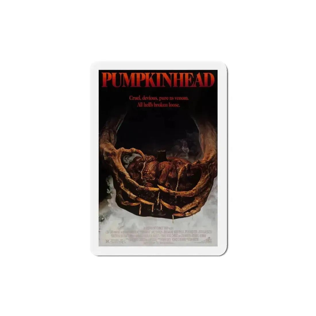 Pumpkinhead 1988 Movie Poster Refrigerator Magnet 3 Inch - The Sticker Space