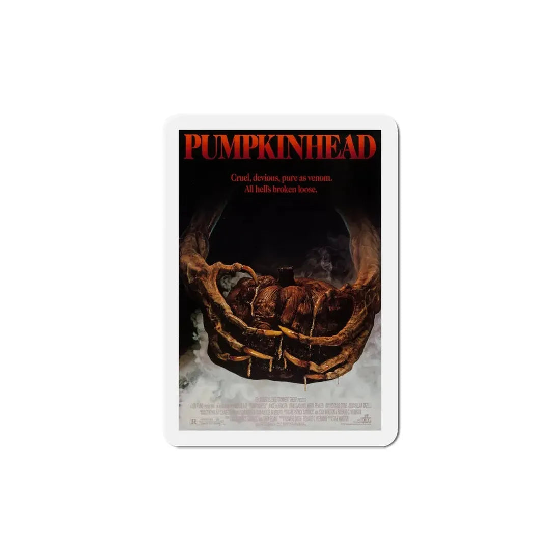 Pumpkinhead 1988 Movie Poster Refrigerator Magnet - The Sticker Space