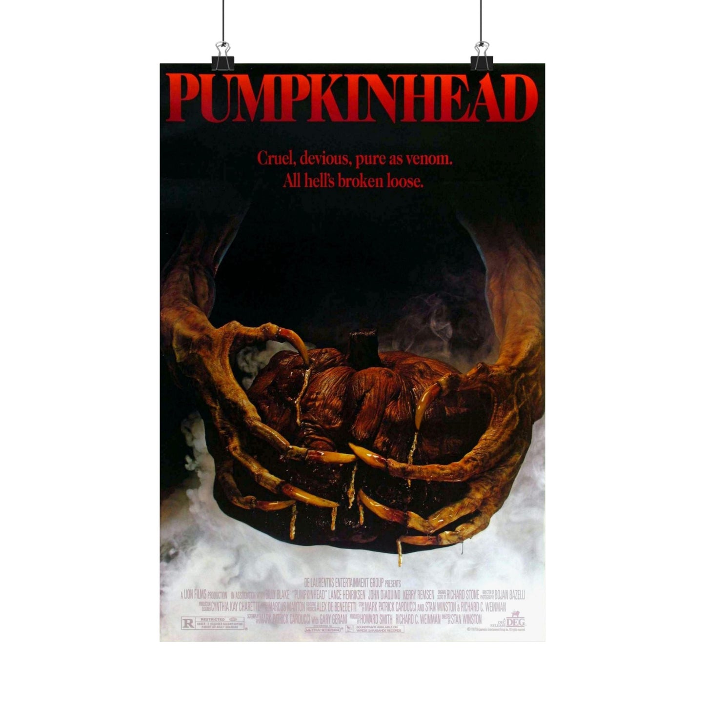 PUMPKINHEAD 1988 - Paper Movie Poster-12″ x 18″-The Sticker Space