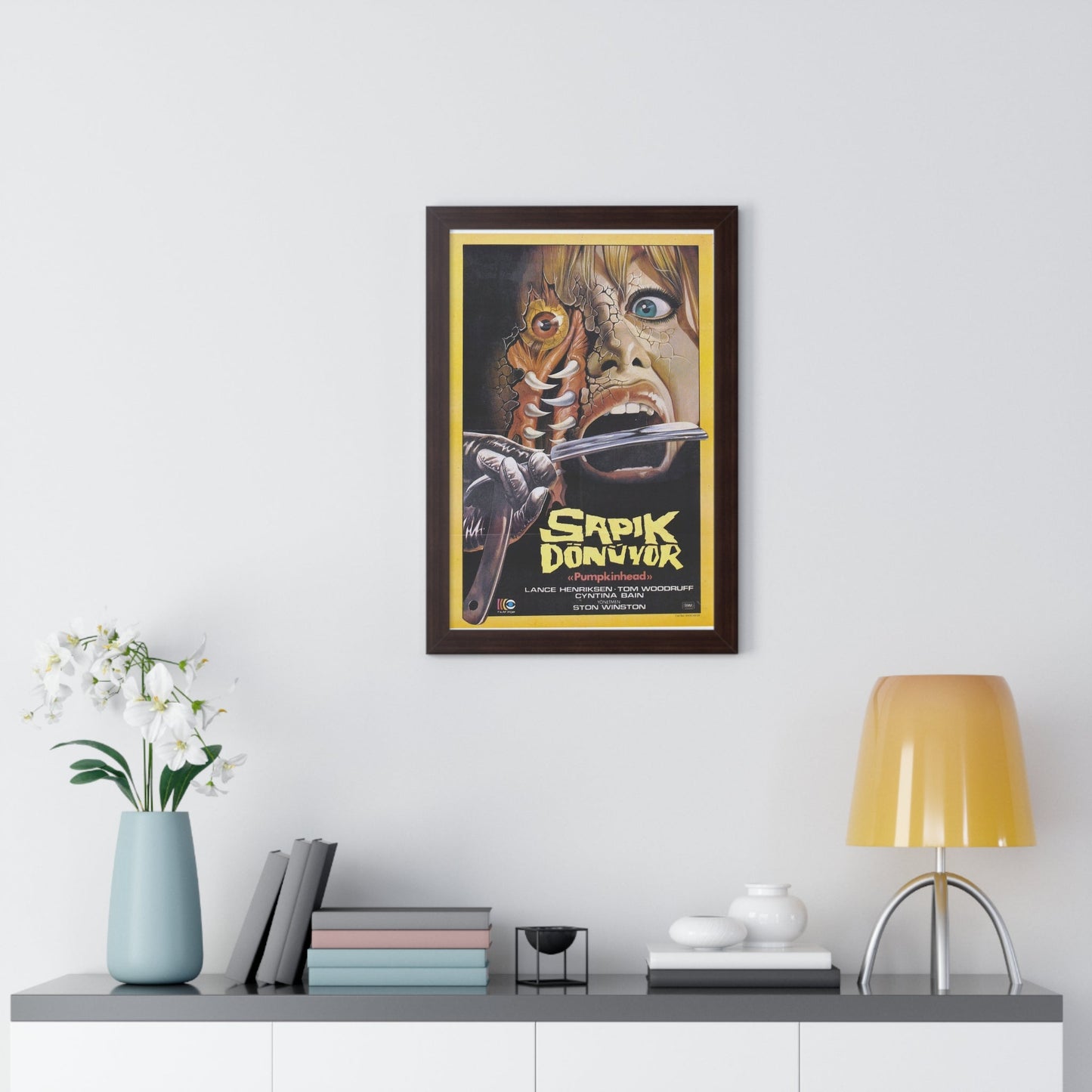 PUMPKINHEAD (TURKISH) 1988 - Framed Movie Poster-The Sticker Space