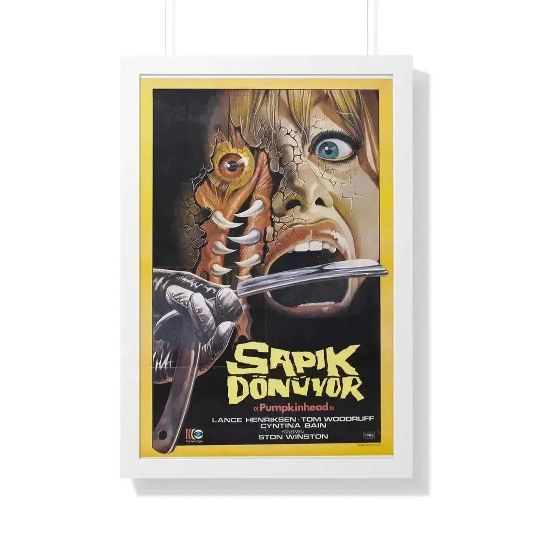 PUMPKINHEAD (TURKISH) 1988 - Framed Movie Poster 20" x 30" White - The Sticker Space