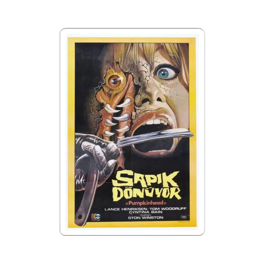 PUMPKINHEAD (TURKISH) 1988 Movie Poster - STICKER Vinyl Kiss-Cut Decal 2 Inch White - The Sticker Space