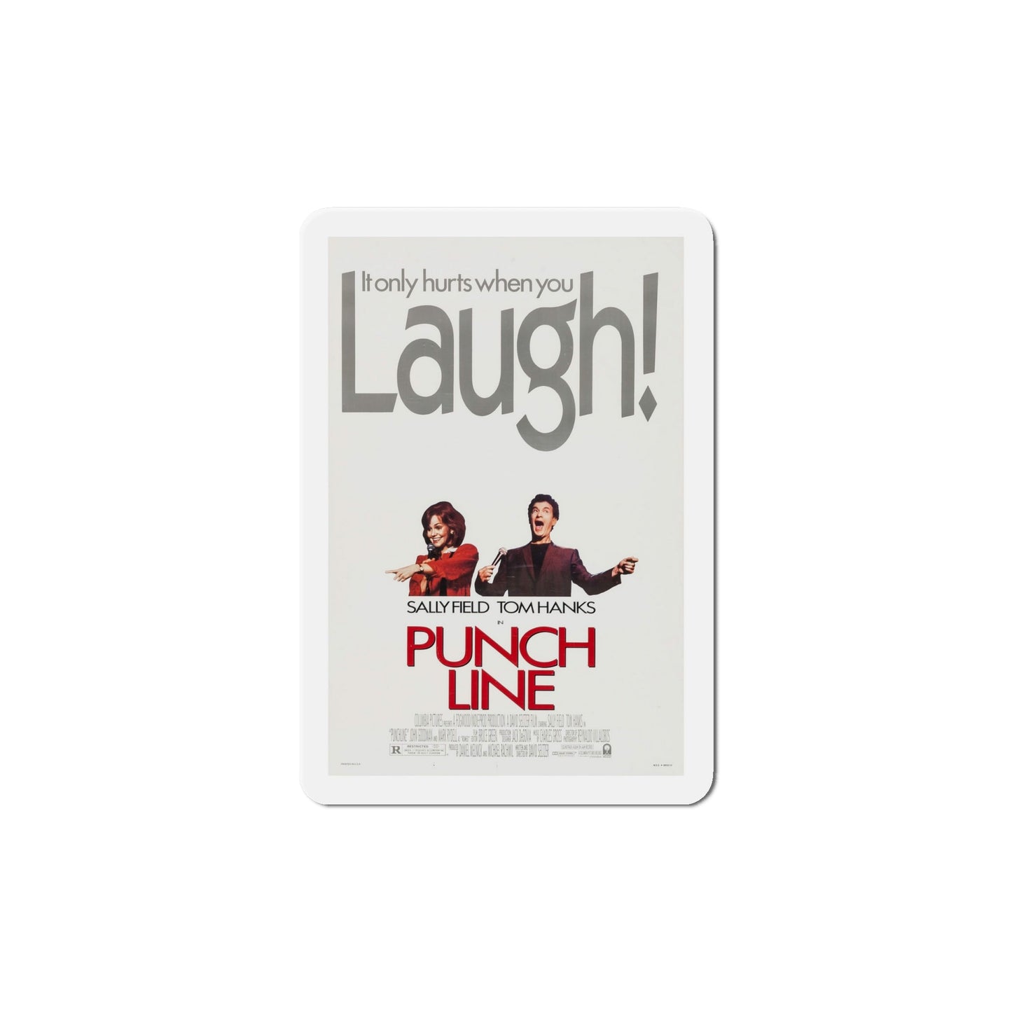 Punchline 1988 Movie Poster Die-Cut Magnet-6 × 6"-The Sticker Space