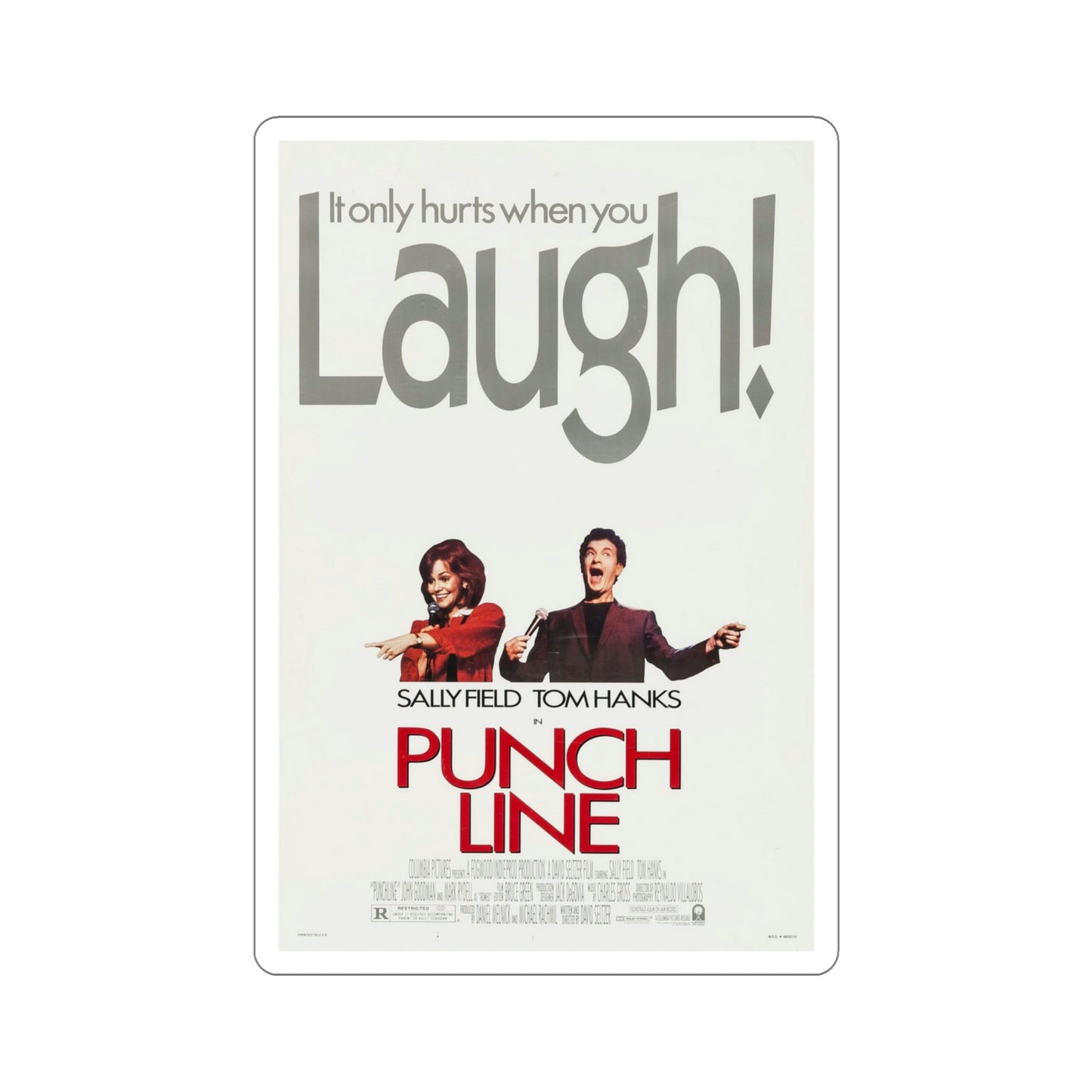 Punchline 1988 Movie Poster STICKER Vinyl Die-Cut Decal-4 Inch-The Sticker Space