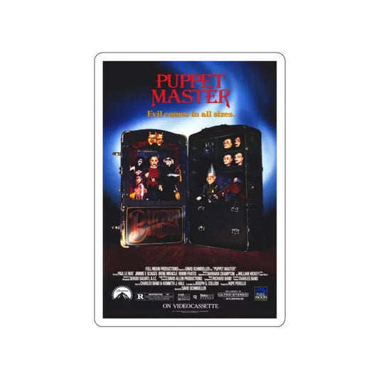 PUPPET MASTER 1989 Movie Poster STICKER Vinyl Die-Cut Decal 2 Inch - The Sticker Space