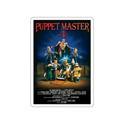 PUPPET MASTER 4 (2) 1993 Movie Poster STICKER Vinyl Die-Cut Decal 2 Inch - The Sticker Space