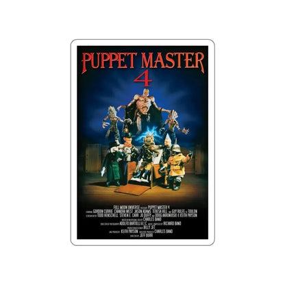 PUPPET MASTER 4 (2) 1993 Movie Poster STICKER Vinyl Die-Cut Decal 5 Inch - The Sticker Space