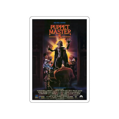 PUPPET MASTER 5 1994 Movie Poster STICKER Vinyl Die-Cut Decal 3 Inch - The Sticker Space