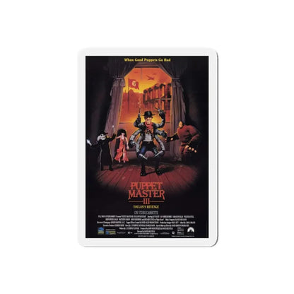 PUPPET MASTER III TOULON'S REVENGE 1991 Movie Poster - Refrigerator Magnet - The Sticker Space