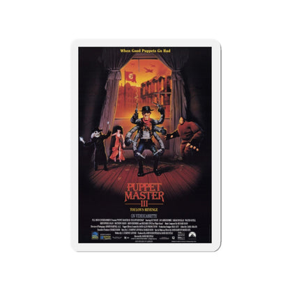 PUPPET MASTER III TOULON'S REVENGE 1991 Movie Poster - Refrigerator Magnet-2" x 2"-The Sticker Space