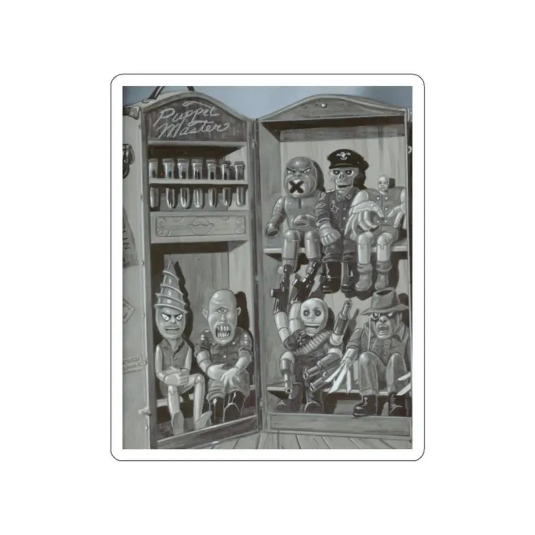 PUPPET MASTER (UNUSED) 1989 Movie Poster STICKER Vinyl Die-Cut Decal 6 Inch - The Sticker Space