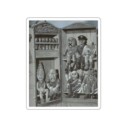 PUPPET MASTER (UNUSED) 1989 Movie Poster STICKER Vinyl Die-Cut Decal - The Sticker Space