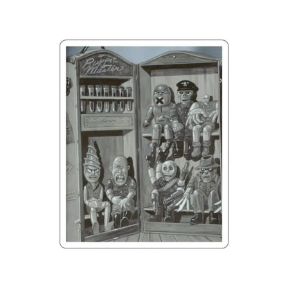 PUPPET MASTER (UNUSED) 1989 Movie Poster STICKER Vinyl Die-Cut Decal - The Sticker Space