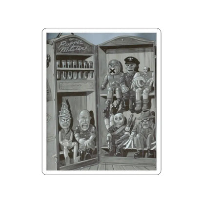 PUPPET MASTER (UNUSED) 1989 Movie Poster STICKER Vinyl Die-Cut Decal - The Sticker Space