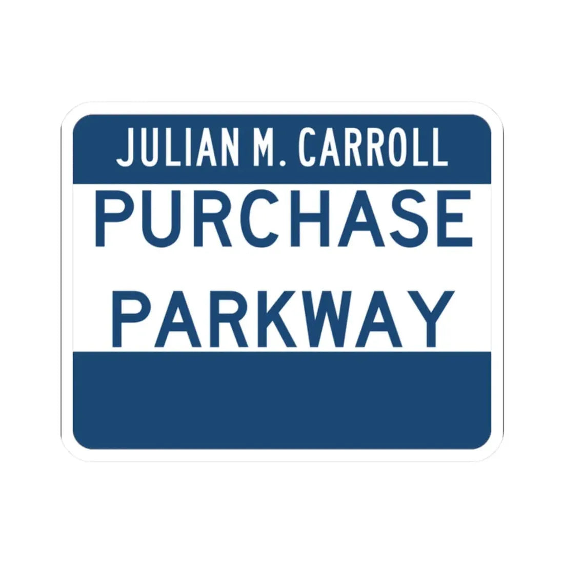 Purchase Parkway (Kentucky) (Road Sign) STICKER Vinyl Kiss-Cut Decal 2 Inch White - The Sticker Space