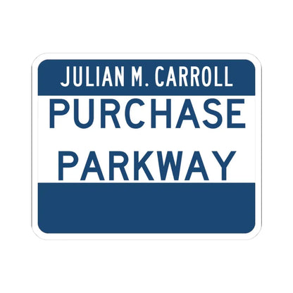Purchase Parkway (Kentucky) (Road Sign) STICKER Vinyl Kiss-Cut Decal 3 Inch White - The Sticker Space