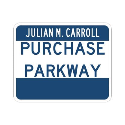 Purchase Parkway (Kentucky) (Road Sign) STICKER Vinyl Kiss-Cut Decal 6 Inch White - The Sticker Space