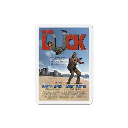 Pure Luck 1991 Movie Poster Refrigerator Magnet 3 Inch - The Sticker Space