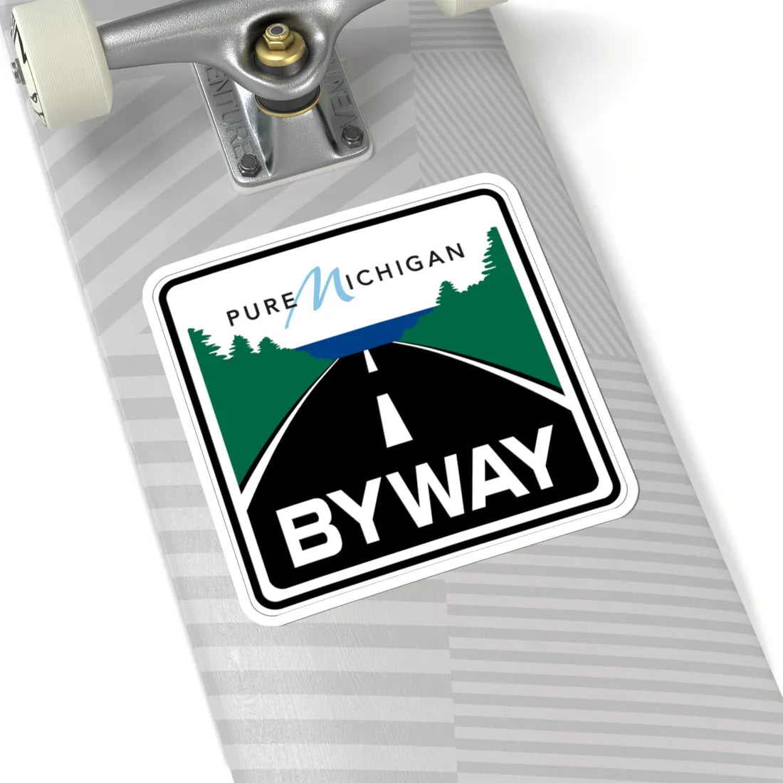 Pure Michigan Byway (Michigan) (Road Sign) STICKER Vinyl Kiss-Cut Decal - The Sticker Space