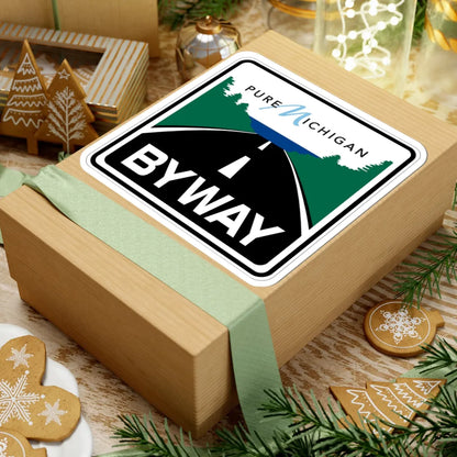 Pure Michigan Byway (Michigan) (Road Sign) STICKER Vinyl Kiss-Cut Decal - The Sticker Space