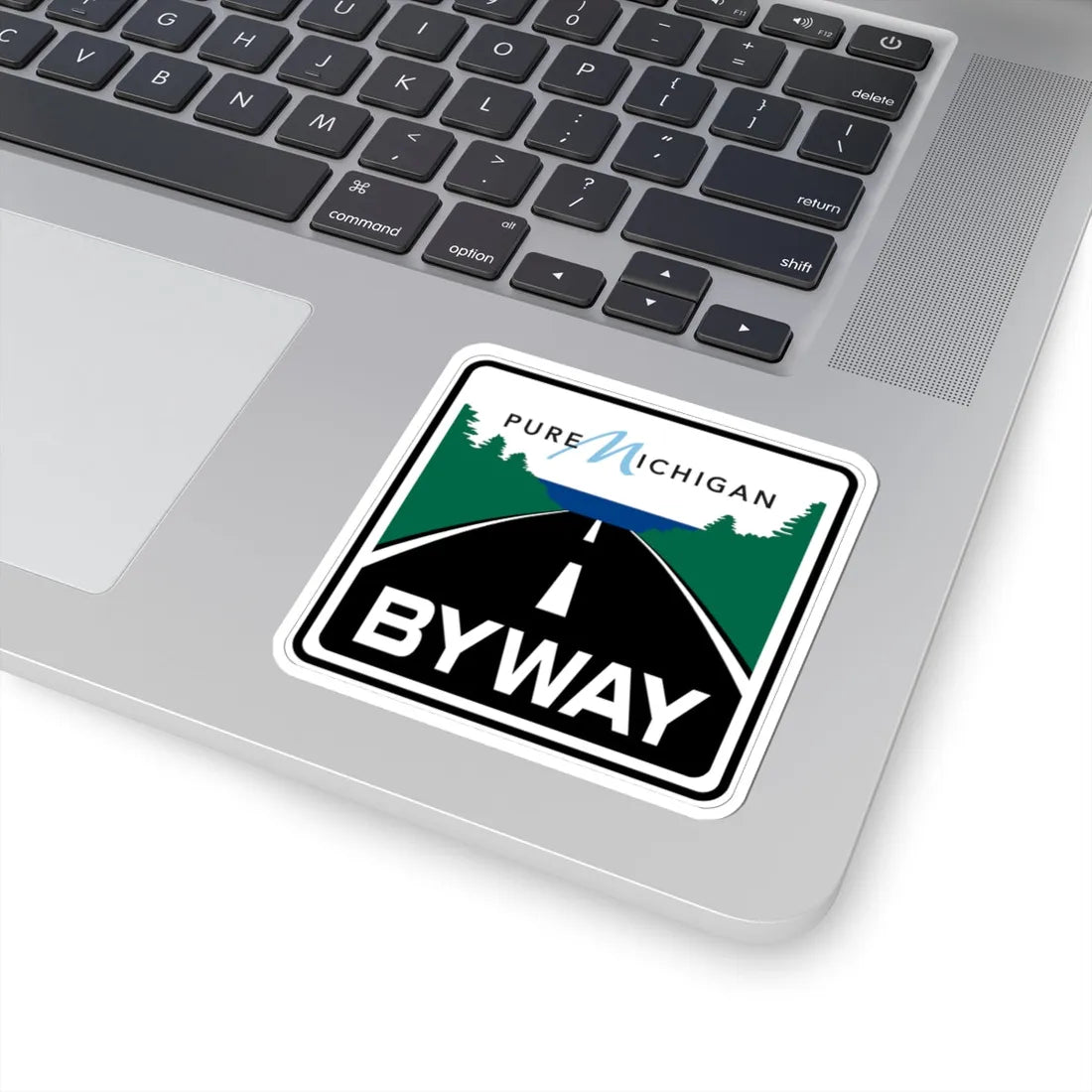 Pure Michigan Byway (Michigan) (Road Sign) STICKER Vinyl Kiss-Cut Decal - The Sticker Space