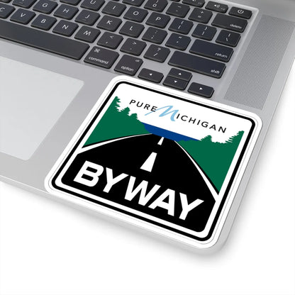 Pure Michigan Byway (Michigan) (Road Sign) STICKER Vinyl Kiss-Cut Decal - The Sticker Space