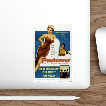 Pushover 1954 Movie Poster STICKER Vinyl Die-Cut Decal-The Sticker Space