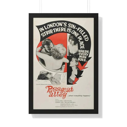 PUSSYCAT ALLEY 1965 - Framed Movie Poster 20" x 30" Black - The Sticker Space