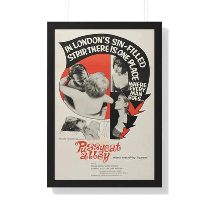 PUSSYCAT ALLEY 1965 - Framed Movie Poster - The Sticker Space