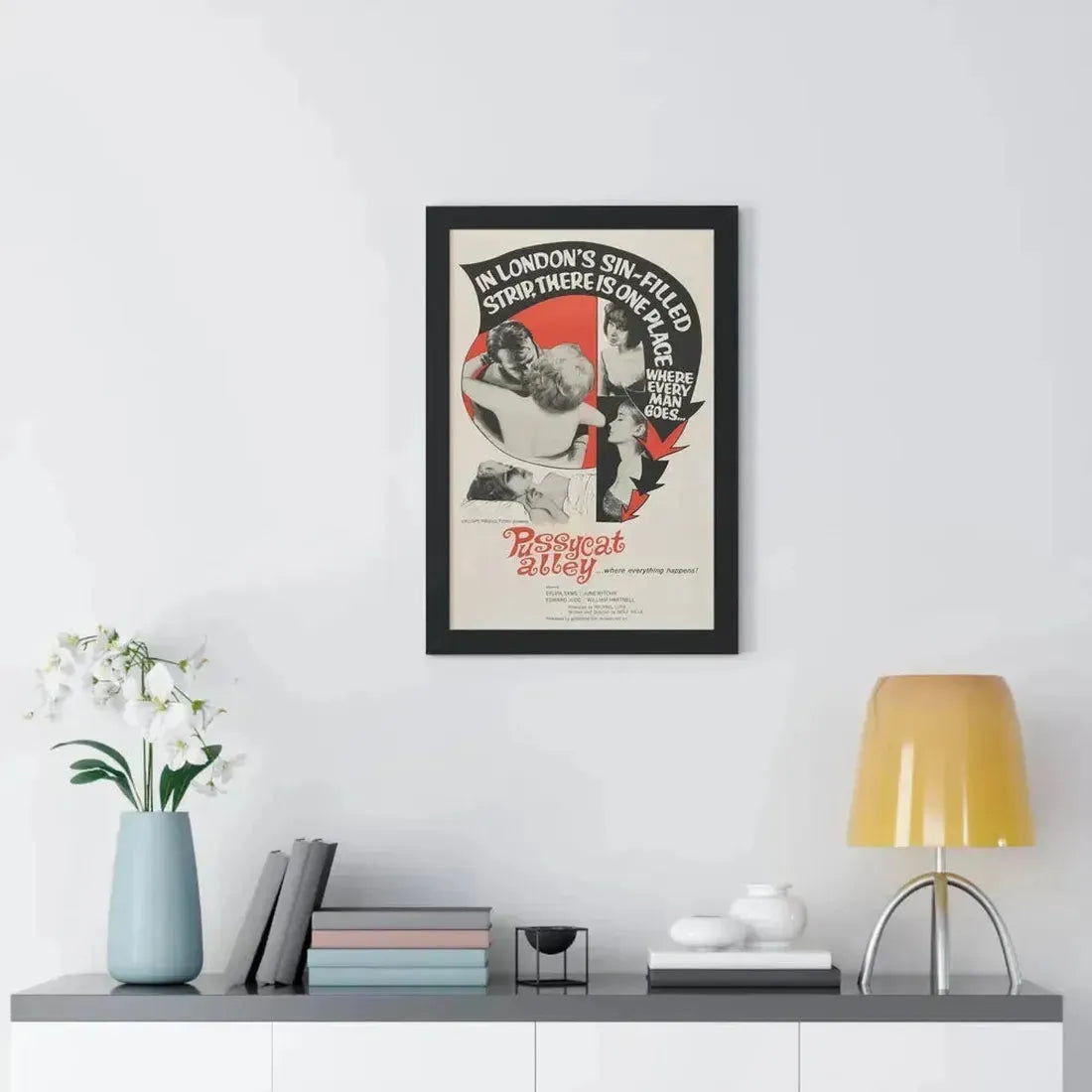 PUSSYCAT ALLEY 1965 - Framed Movie Poster - The Sticker Space