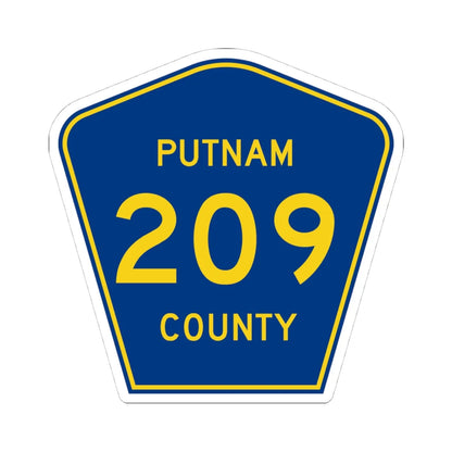 Putnam County 209 (Florida) (Road Sign) STICKER Vinyl Kiss-Cut Decal 4 Inch White - The Sticker Space