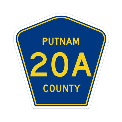 Putnam County 20A (Florida) (Road Sign) STICKER Vinyl Kiss-Cut Decal 4 Inch White - The Sticker Space