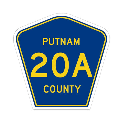Putnam County 20A (Florida) (Road Sign) STICKER Vinyl Kiss-Cut Decal 6 Inch White - The Sticker Space