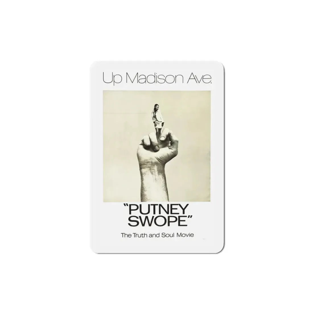 Putney Swope 1969 Movie Poster Refrigerator Magnet 3 Inch - The Sticker Space