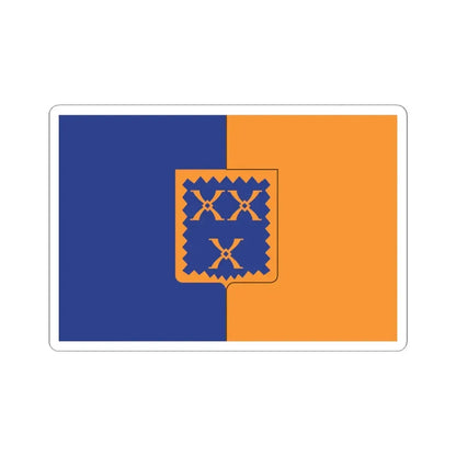 Putte vlag (Belgium) STICKER Vinyl Kiss-Cut Decal 4 Inch White - The Sticker Space