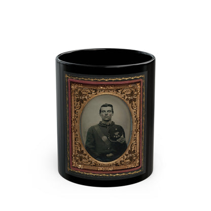 Pvt. Edward H. Clark Of Company G, 12th New Hampshire Volunteers (U.S. Civil War) Black Coffee Mug-11oz-The Sticker Space