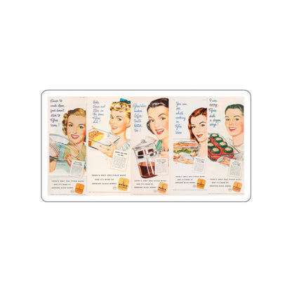 Pyrex 1940s ads (Magazine Illustration) STICKER Vinyl Die-Cut Decal-White-The Sticker Space