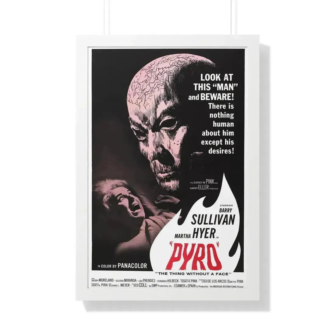 PYRO 1964 - Framed Movie Poster 20" x 30" White - The Sticker Space