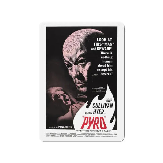 PYRO 1964 Movie Poster - Refrigerator Magnet 2 Inch Die-Cut - The Sticker Space