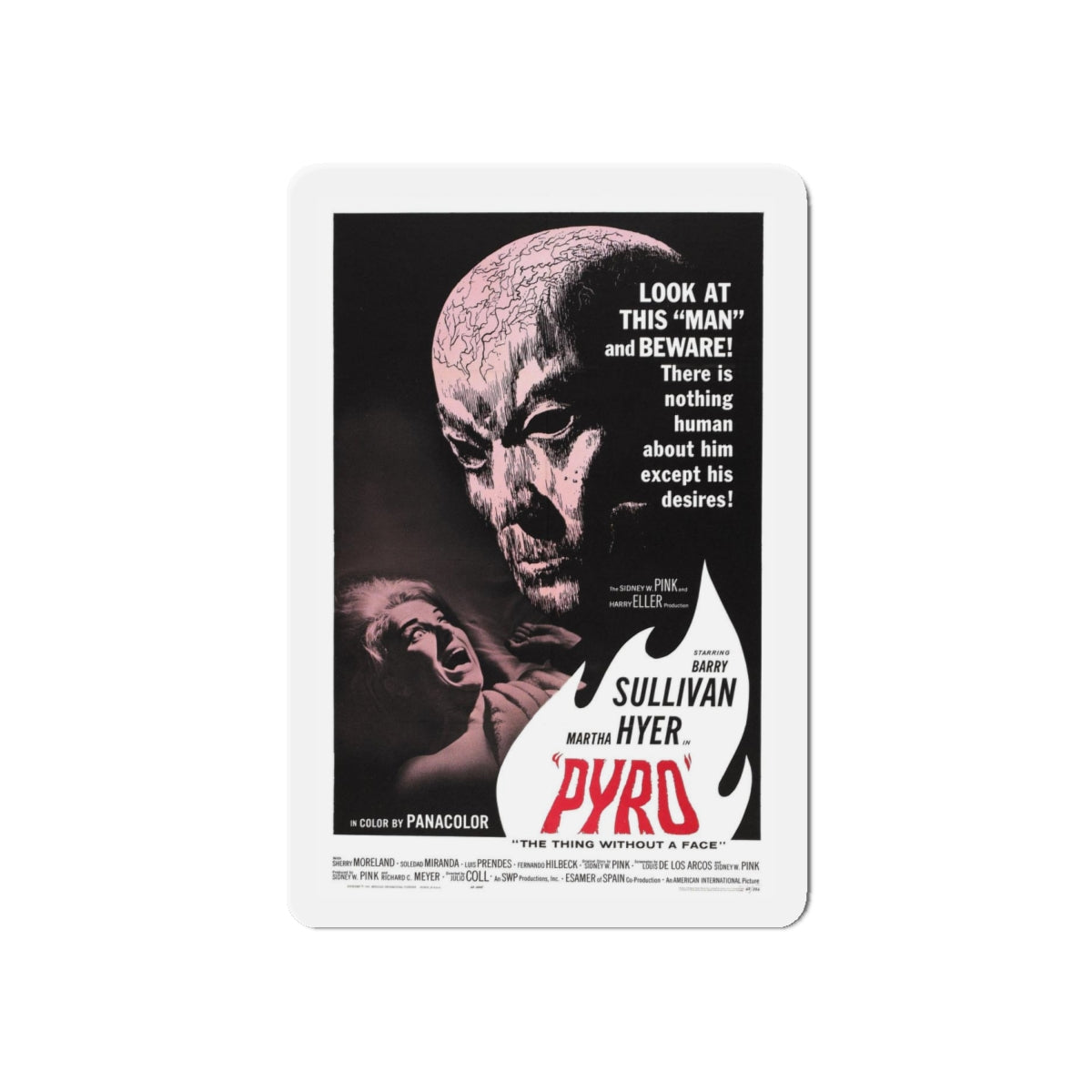 PYRO 1964 Movie Poster - Refrigerator Magnet-6" × 6"-The Sticker Space