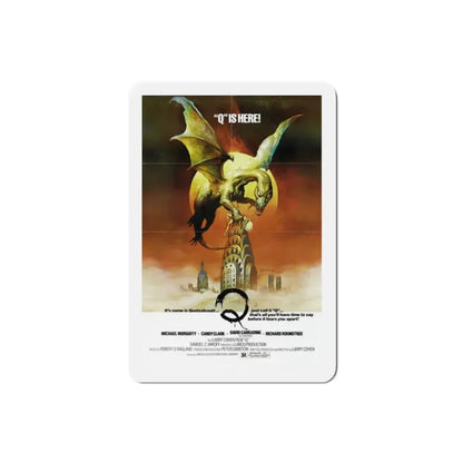 Q 1982 Movie Poster Refrigerator Magnet 2 Inch - The Sticker Space