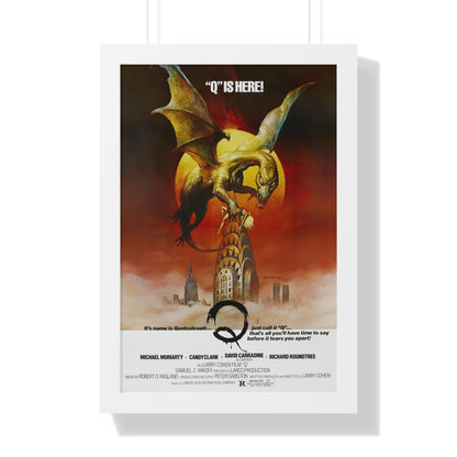 Q THE WINGED SERPENT 1982 - Framed Movie Poster-16″ x 24″-The Sticker Space