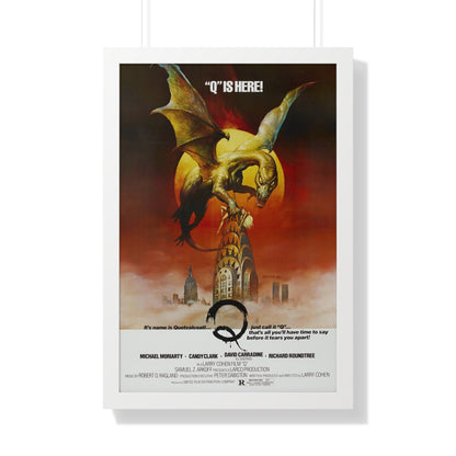 Q THE WINGED SERPENT 1982 - Framed Movie Poster-20" x 30"-The Sticker Space