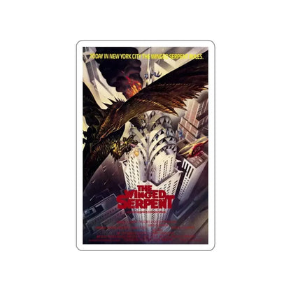 Q THE WINGED SERPENT (2) 1982 Movie Poster STICKER Vinyl Die-Cut Decal 4 Inch - The Sticker Space