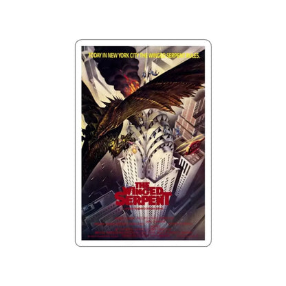 Q THE WINGED SERPENT (2) 1982 Movie Poster STICKER Vinyl Die-Cut Decal - The Sticker Space