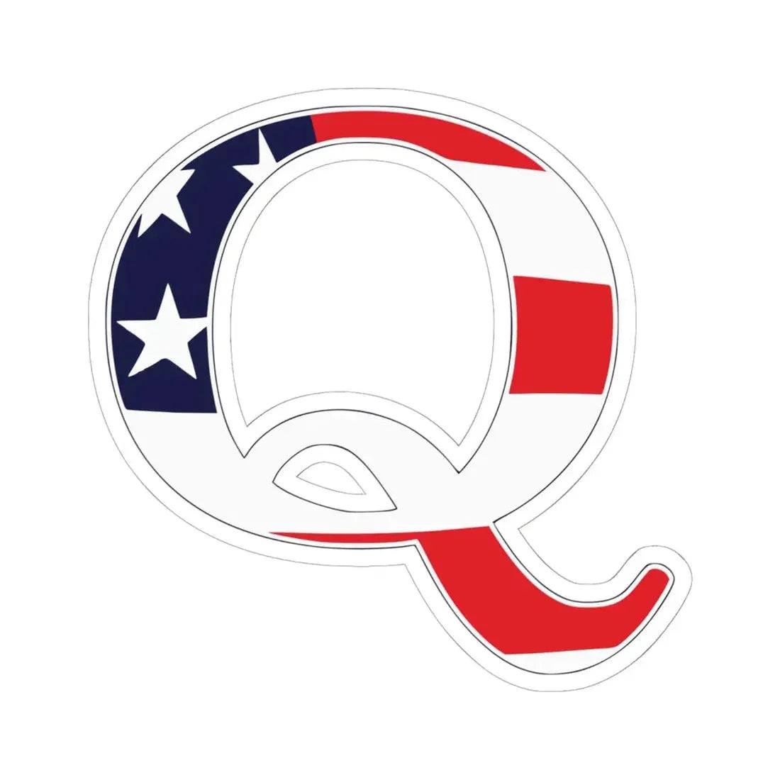 QAnon (United States) STICKER Vinyl Kiss-Cut Decal 6 Inch White - The Sticker Space
